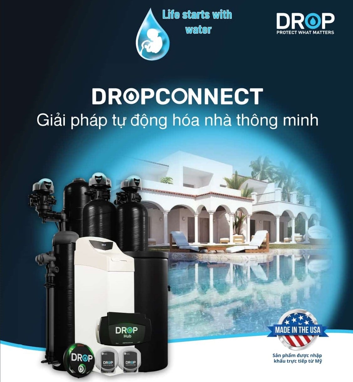 DROP CONNECT Lọc tổng Mỹ USA